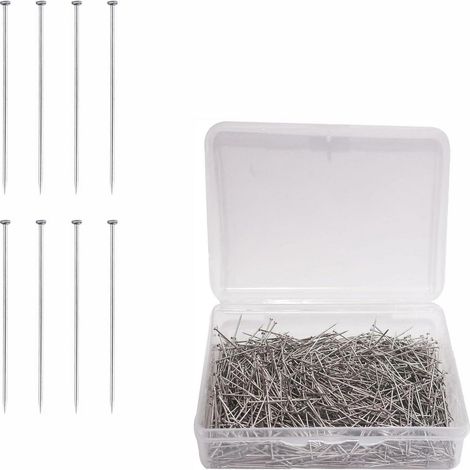 1000 Nähnadeln Edelstahl mit Aufbewahrungsbox für Nähen & Basteln