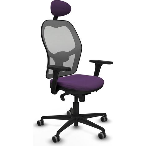 Sedia Ufficio con Poggiatesta Piqueras y Crespo 3D036G1 Viola (1/5)
