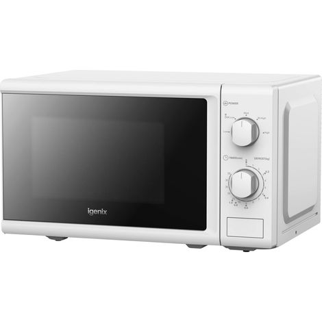 Igenix Manual Microwave, 20 Litre, 5 Power Settings, 800W, White - IGM0820W (1/4)