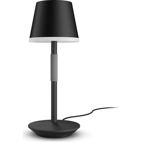 Philips – Lampe à poser portable Hue Go noire – Ambiance personnalisée – Autonomie jusqu'à 48h – Éclairage multicolore (1/10)