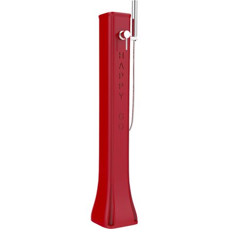 Doccia Solare da Giardino 23L Miscelatore e Doccetta Mobile Arkema Happy Go Ruby (1/5)