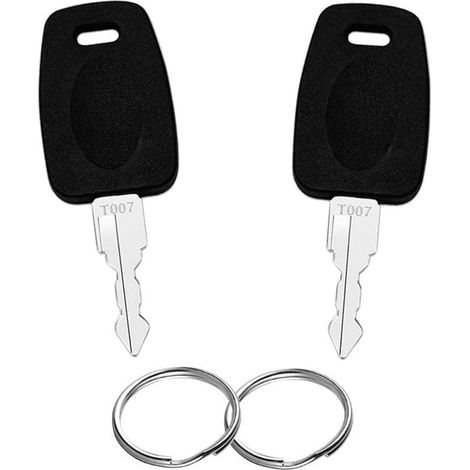 2Pcs Cle TSA 007 Universel, Cle pour Cadenas TSA et Serrure Valise, Matériau Métallique, avec 2 Porte-clés, TSA007 Multifonctionnelles Clés pour Valises, Sacs à Roulettes, Sacs à Dos, etc. (1/5)
