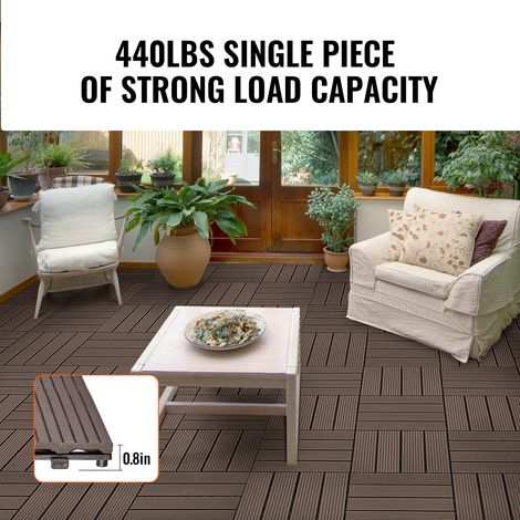 Dalles de Terrasse Emboîtables - Lot de 27 Revêtement de Sol (1/5)
