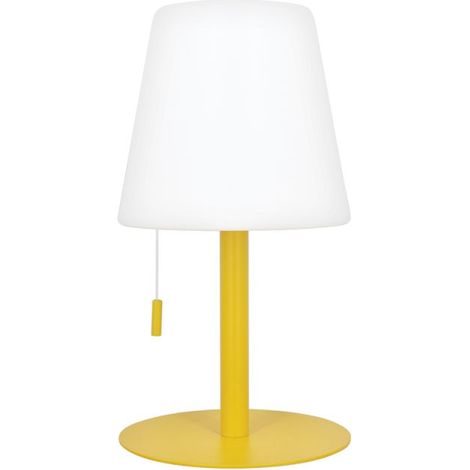 Xanlite – Lampe à poser rechargeable en métal IP44 – Hauteur ajustable 31-46 cm – 400 lumens – Température de couleur 3000K/4000K/5000K – LP16CJRCCT