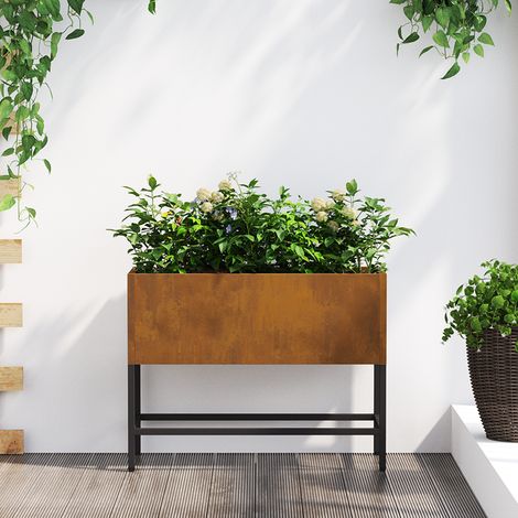 Hochbeet 60x26x45 cm Cortenstahl vidaXL146664