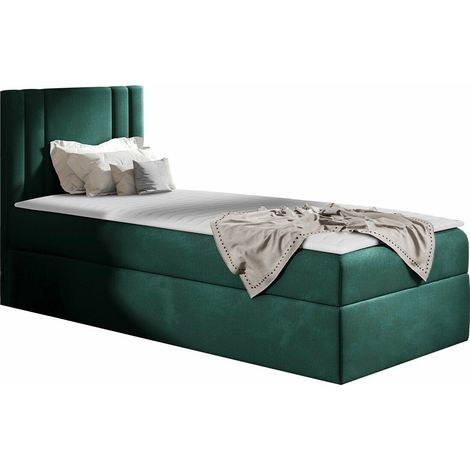 Cama continental Mel I, Kameleon 37, Continental, Individuales, 100x200, Tapiz, Somieres, 102x208x103cm (1/5)