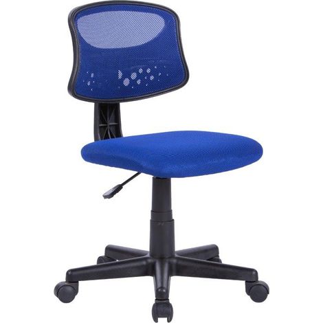 Sedia Girevole Operativa mod. Pencil colore blu alzata a gas 43x48xH77