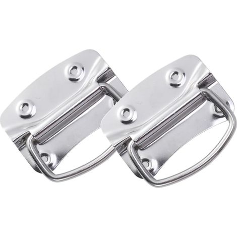 FUOYLOO Lot de 2 poignées de porte et de tiroir robustes en fer platin (1/5)