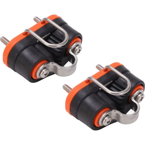 Seilstopper für Segelboote und Kajaks, Schnelllaufrolle aus Edelstahl, Umlenkrolle für 3-12 mm Seil, robuste Bootsarmatur. (1/5)
