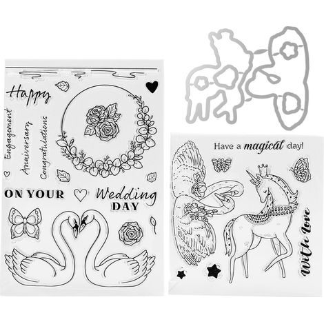 Transparenter Gravurblockstempel, Valentinstag-Design, wiederverwendbar, für DIY-Scrapbooking (1/5)