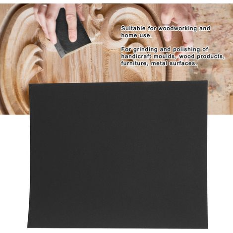 Papier abrasif 100 pièces grain 600-2c feuilles de ponçage polissage meubles menuiserie outil de rectification surface (1/5)