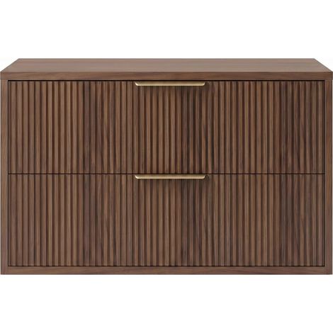 Badezimmerschrank Unter Dem Waschbecken Rea Mono 80Cm Brown