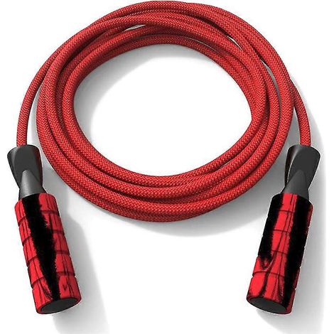 Corde à sauter en coton, longueur ajustable, compatible avec le cardio, l'entraînement d'endurance, le fitness et l'exercice. (1/5)