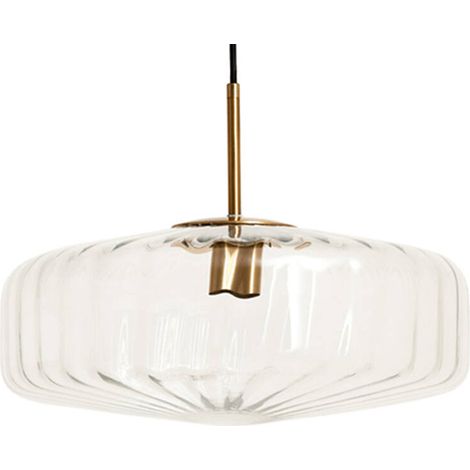 Light & Living - lámpara colgante - Pleat - dorado transparente -