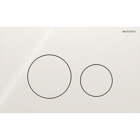 Placca Geberit Sigma40 Round Vetro Grigio Sabbia Doppio Tasto 115.628.JL.1 Grigio Sabbia