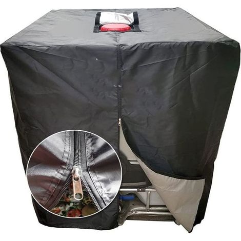 Couvercle de réservoir, couvercle de réservoir IBC 1000L avec fermeture éclair, protection UV anti-poussière, couvercle de réservoir d'eau anti-pluie 1000L, couvercle en tissu Oxford 210D récipient d' (1/5)