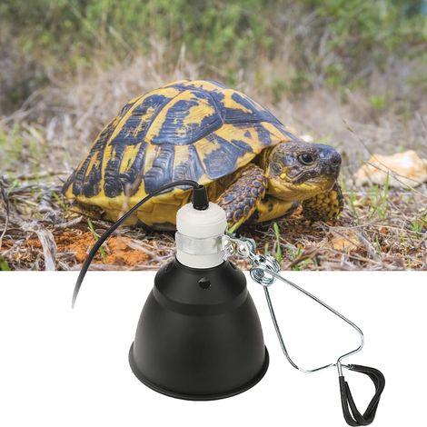 Support d'abat-jour pour reptiles (tortues, lézards, caméléons et autres reptiles) lampe chauffante pour tortues de compagnie. (1/5)