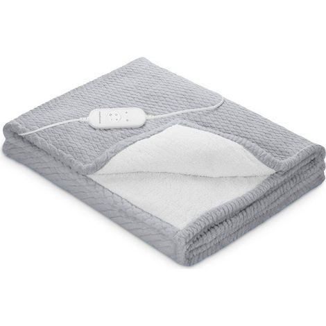 Couverture chauffante reversible - MEDISANA - HB 416 - 120 W - 9 réglages - 180 x 130 cm - Gris
