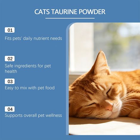Taurine powder for cats helps maintain the health of dogs and cats daily pet care and nutritional supplementation -- Taurine powder for cats -- BIEMMEDUE (1/4)