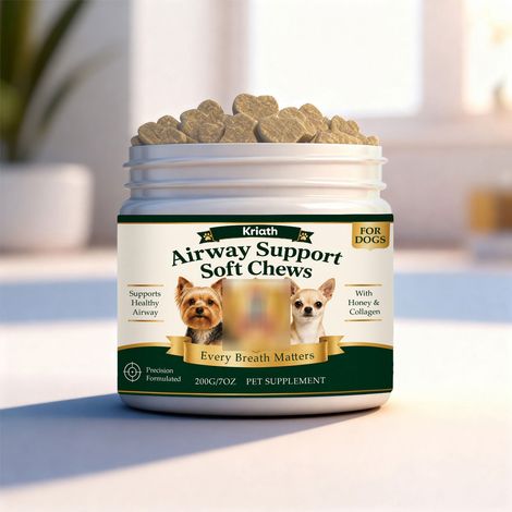Comprimés à croquer nutritionnels populaires pour chiens – Complément nutritionnel quotidien pour chiens, protégeant leur respiration – 200 g (1/5)