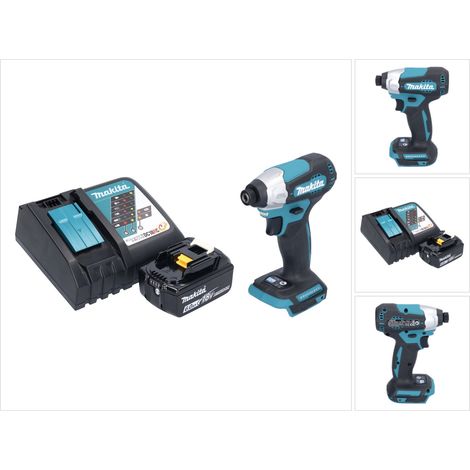 Makita DTD 157 RG1 Akku Schlagschrauber 18 V 140 Nm 1/4" Brushless + 1x Akku 6,0 Ah + Ladegerät (1/5)