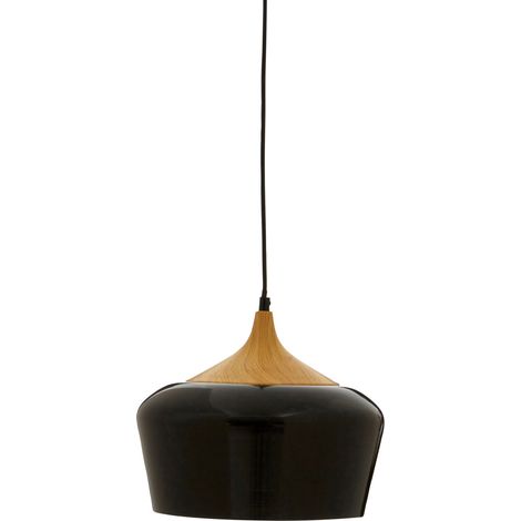 Premier Housewares Black Finish Pendant Light Modern Elegant Ceiling Light Chandelier 30 x 30 x 120 (1/5)
