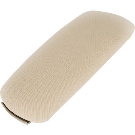 Reposabrazos Audi A4 B6 00-04 con botón y tapicería, tejido beige, bisagras gruesas. (1/2)