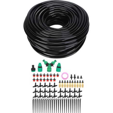 Kit d'adaptateurs pour buse d'arrosage automatique 25 m 4/7 pour système d'irrigation de jardin, serre, terrasse et pelouse. (1/5)