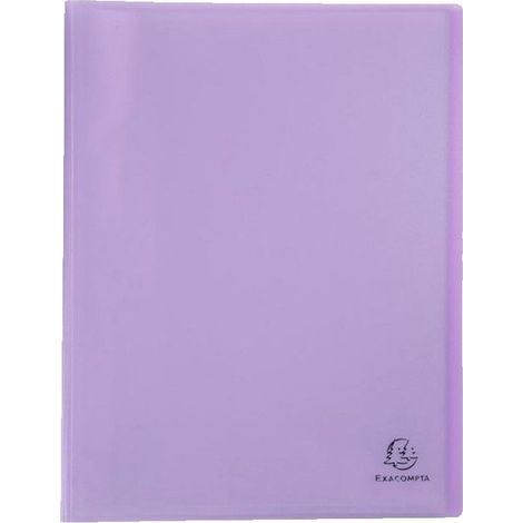 Protège-documents A4 - EXACOMPTA - Chromaline pastel - Violet - 80 vues - Design élégant (1/4)