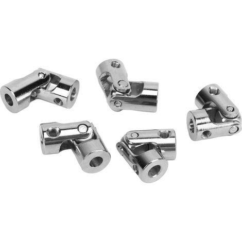 5-achsige Universalgelenkkupplung, zweistufig drehbar, geeignet für Ersatzteile für ferngesteuerte Autos, Boote, Motoren und andere Automobilteile, 4 mm. (1/5)