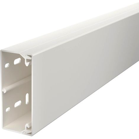 OBO Bettermann Canal de pared y techo con perforación en el fondo 40x90x2000 Cloruro de polivinilo blanco puro RAL 9010, 6191142