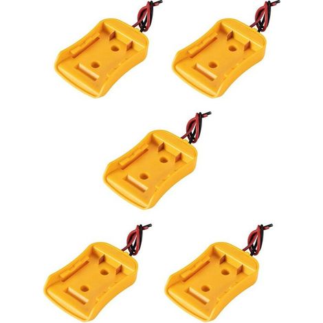 5 adaptateurs batterie pour roue motrice 20V connecteur station 18V câble calibre 12 pour robotique (1/5)