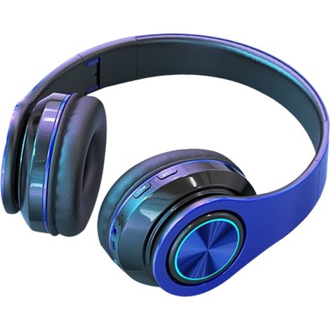 1 casque antibruit sans fil Bluetooth 5,1, stéréo HiFi, basses profondes, conception over-ear, usage maison bureau voyage (1/5)