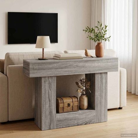 vidaXL Gris Sonoma 101 x 30 x 74 cm