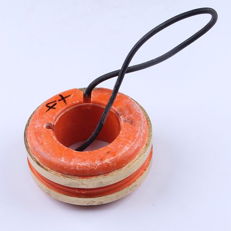 Brushed copper slip ring no. 4 + accessories for STC generator, 54 x 106 x 47 mm