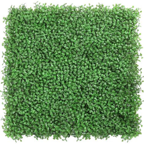 Pannelli da parete con siepe artificiale 50 cm x 50 cm, schermi protettivi e per la privacy del giardino, fondale in erba sintetica (1 pezzo) (1/5)