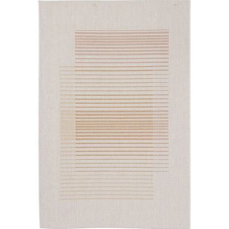Tappeto da esterno Kino  Fronte in 91% polipropilene e 9% poliestere. -Beige Arancio (1/5)
