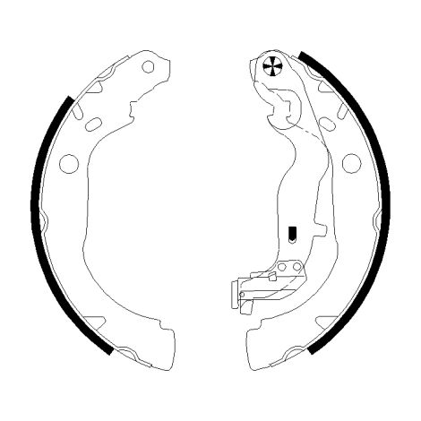 Jeu de mâchoires de frein Textar 91082900 DACIA 440605238R 440607493R 440607862R