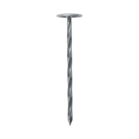 Lot De 25 Clous Calotin Torsadés, Bol-Fixations Tête Plate Large, 60 Mm