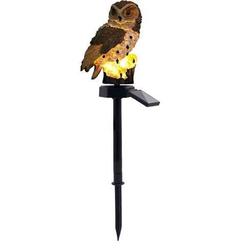 Solarbetriebene LED-Gartenleuchten in Eulenform, dekorative und wasserdichte LED-Erdspießleuchten für Einfahrten, Höfe und Rasenflächen. Landschaftsbeleuchtung (1/5)