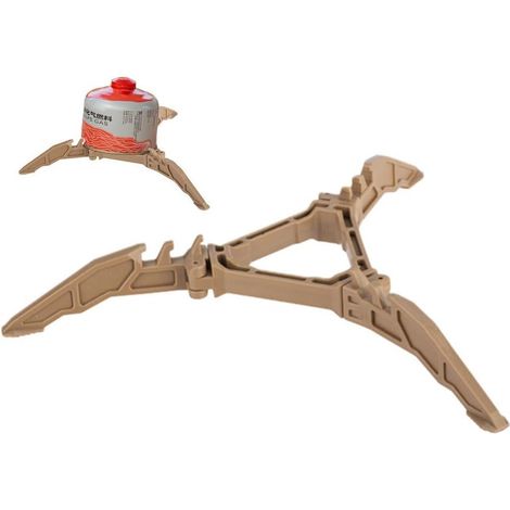 Support pliable pour bidon de combustible, stabilisateur trépied pour réchauds de camping, support pour bouteille de gaz butane, porte-cartouche, repose-pieds pour réchaud de camping (1/5)