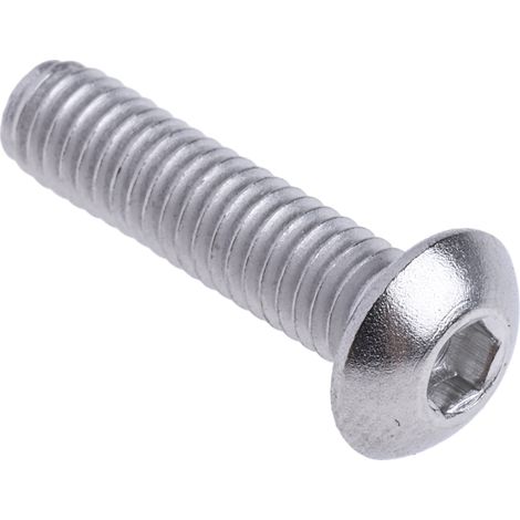 Vis à six pans creux, M4 x 16mm, tête Vis bombée à tête creuse hexagonale, en Acier Inoxydable ( Prix pour Boîte de 50 ) (1/3)