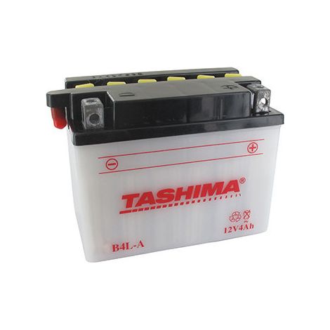 Blei-Batterie Tashima Verstärkt 12V, 4Ah. L: 120, B: 70, H: 92mm, + rechts Für Motorräder. (Mit getrenntem Säure geliefert). - Batterie