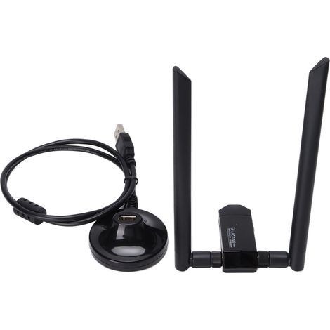 1200Mbps Dual Band USB WiFi Card for Desktop PC, Long Range Wireless Adapter (1/5)