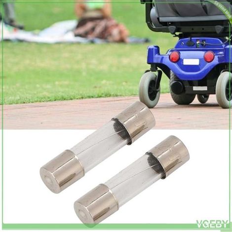 Fafeicy Fusible de scooter de mobilité 2pcs Mobilité Scooter Fuse, Corps de Tube Transparent, Matériau de Base manutention elingue (1/5)