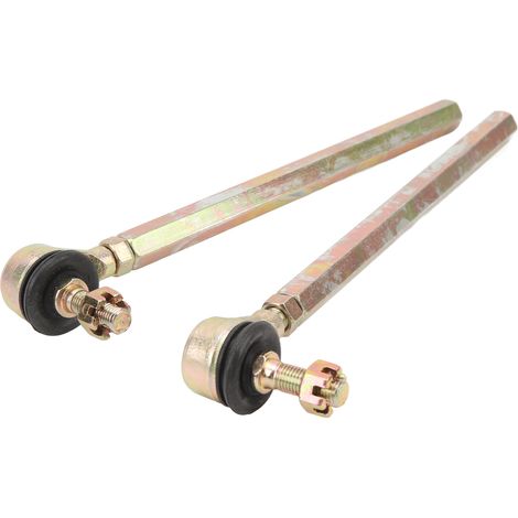 2 Stück Spurstangenköpfe mit Kugelgelenk M10 10 mm, geschmiedeter Stahl, kompatibel mit 110ccm, 125ccm, 150ccm und 200ccm Mini-Quad-Buggy-Karts (1/5)