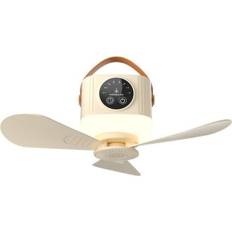 Ventilateurs - Ventilateur de camping multifonctionnel avec éclairage LED - Batterie 7200 mAh - Rotation à 360° - Télécommande et... (1/5)