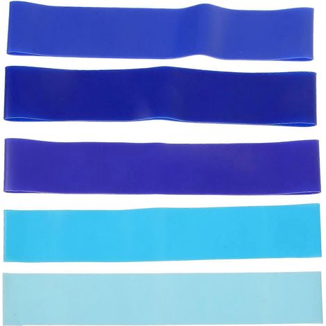 Lot de 5 bandes élastiques colorées pour chaises de classe, idéales pour agiter les pieds et stimuler les jambes.-30.00X5.00X0.10CM