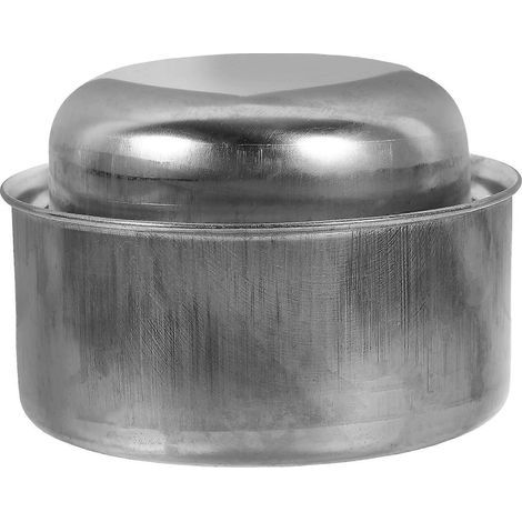 Spiritusbrenner-Set für Spirituskocher, Edelstahldocht, Brennstoffbehälter – 8,20 x 8,20 x 6,00 cm – Silber (1/4)
