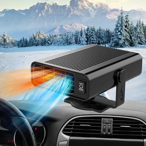 Chauffe-Auto Portable 12V 150W Prise Cigarette Dégivrage Pare-Brise Double Fonction Ventilation Chauffage (1/5)